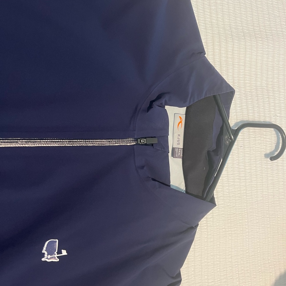 KJUS Navy Blue Short Sleeve Rain Jacket